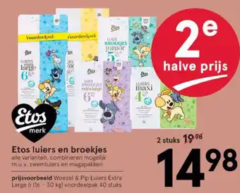 Etos Etos luieres & luieres broekjes 2st aanbieding