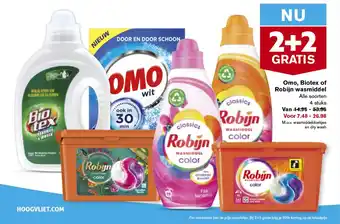 Hoogvliet Omo, Biotex of Robijn wasmiddel Alle soorten aanbieding