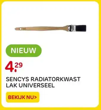 Praxis SENCYS RADIATORKWAST LAK UNIVERSEEL aanbieding