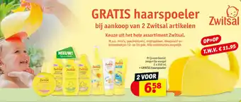 Kruidvat Zwitsal Zeepvrije wasgel 2x200ml aanbieding