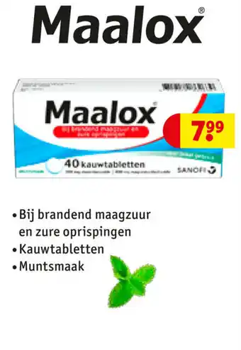 Kruidvat Maalox aanbieding