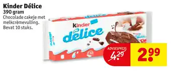 Kruidvat Kinder Delice 390g aanbieding