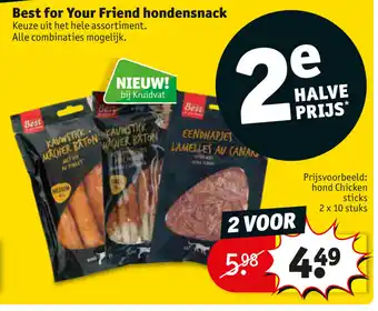 Kruidvat Best for Your Friend hondensnack aanbieding