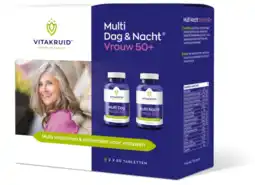 De Online Drogist Vitakruid multi dag & nacht vrouw 50+ 180tb aanbieding