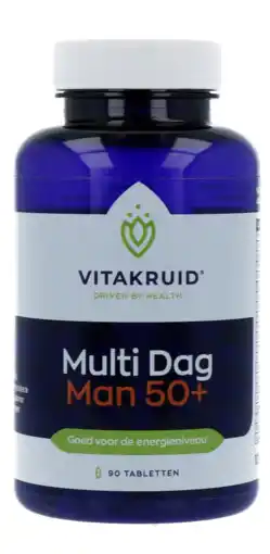 De Online Drogist Vitakruid multi dag man 50+ tabletten 90tb aanbieding