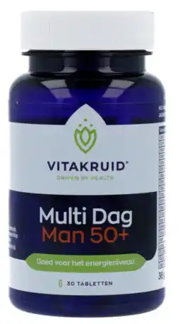 De Online Drogist Vitakruid multi dag man 50+ tabletten 30tb aanbieding