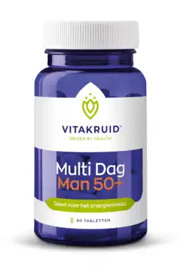 De Online Drogist Vitakruid multi dag man 50+ tabletten 30tb aanbieding