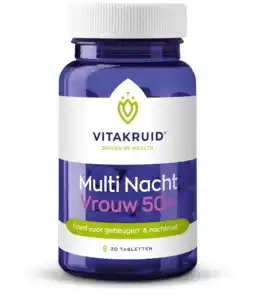 De Online Drogist Vitakruid multi nacht vrouw 50+ tabletten 30tb aanbieding