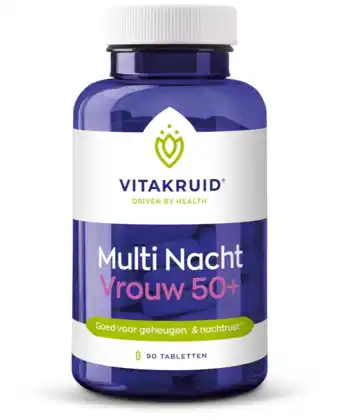 De Online Drogist Vitakruid multi nacht vrouw 50+ tabletten 90tb aanbieding