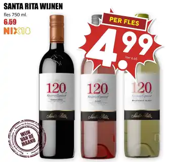 De Boerenschuur SANTA RITA WIJNEN fles 750 ml. aanbieding