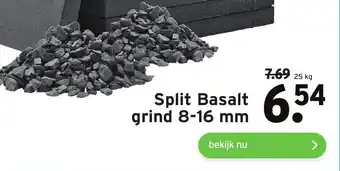 GAMMA Split Basalt grind 8-16mm 25kg aanbieding