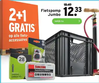 GAMMA Fietspomp Jumbo aanbieding