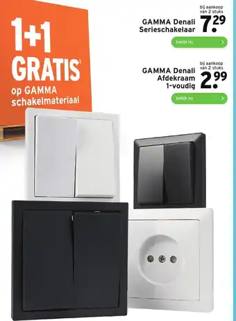 GAMMA Denali Serieschakelaar aanbieding