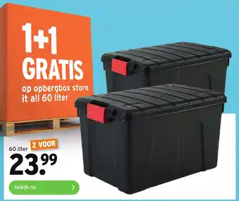 GAMMA Opbergbox store it all 60 liter aanbieding