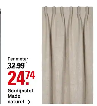 Karwei Gordijnstof Mado naturel aanbieding