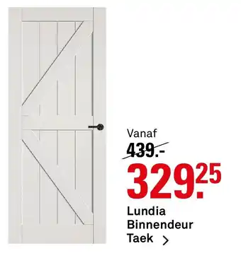 Karwei Lundia Binnendeur Taek aanbieding