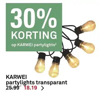 Karwei Partylights transparent aanbieding