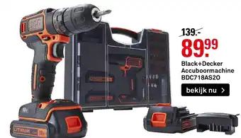 Karwei Black+Decker Accuboormachine BDC718AS20 aanbieding