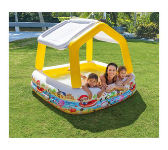 Voordeeldrogisterij Intex zwembad met dak - 157 x 157 x 122 cm aanbieding