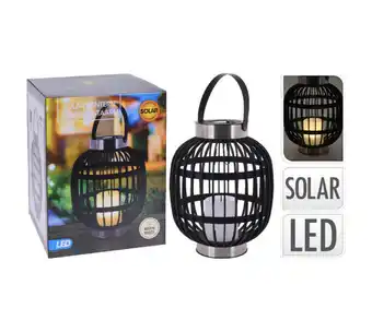 Voordeeldrogisterij Progarden led solar lantaarn kaars zwart - progarden led solar lantaarn kaars zwart - 23 x 30 cm aanbieding