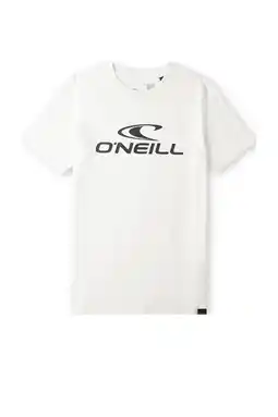 Wehkamp O'neill t-shirt wave met logo wit/zwart aanbieding