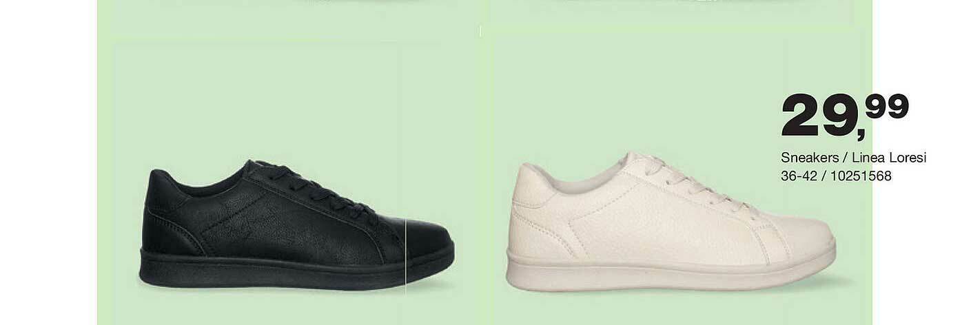 Sneakers - linea loresi zwart of wit aanbieding bij Bristol
