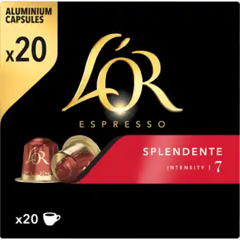 Jumbo L'or espresso splendente koffiecups voordeelpak 20 stuks aanbieding