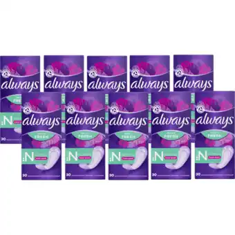 Jumbo Always daily fresh normal met een frisse geur 10 x 30 stuks aanbieding