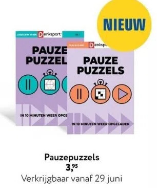 Primera Pauzepuzzels aanbieding