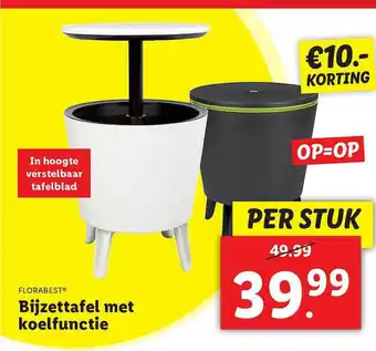 Lidl Florabest® bijzettafel met koelfunctie aanbieding