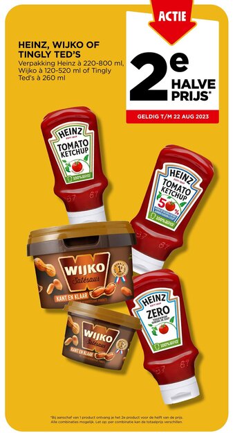 Jumbo HEINZ, WIJKO OF TINGLY TED'S aanbieding