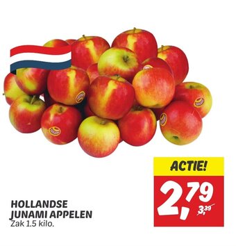 Dekamarkt HOLLANDSE JUNAMI APPELEN Zak 1.5 kilo. aanbieding