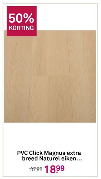 Karwei PVC Click Magnus extra breed Naturel eiken... aanbieding