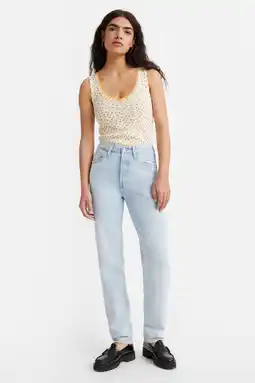 Wehkamp Levi's 501 81 straight fit jeans light blue denim aanbieding