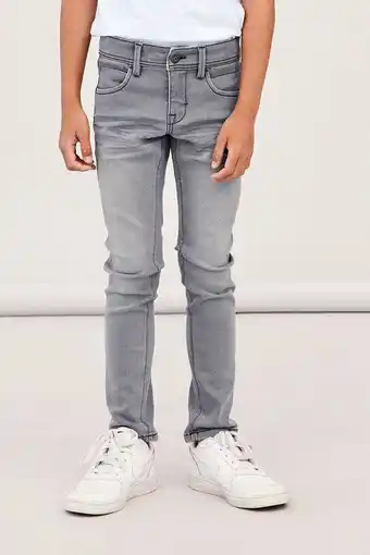 Wehkamp Name it kids slim fit jeans nkmsilas grijs aanbieding