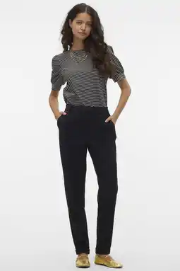 Wehkamp Vero moda slim fit pantalon vmmaya zwart aanbieding