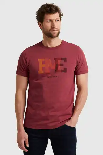 Wehkamp Pme legend regular fit t-shirt met logo rood aanbieding