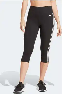 Wehkamp Adidas performance 3/4 sportlegging zwart/wit aanbieding