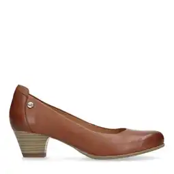Wehkamp No stress leren pumps cognac aanbieding