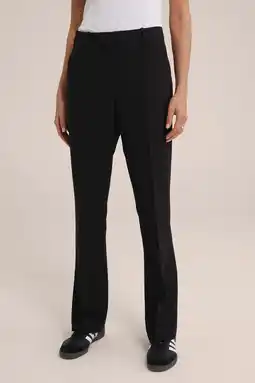 Wehkamp We fashion slim fit pantalon zwart aanbieding
