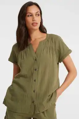 Wehkamp Anytime dubbeldoek blouse khaki aanbieding