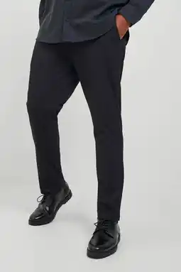 Wehkamp Jack & jones plus size slim fit chino jpstmarco plus size zwart aanbieding