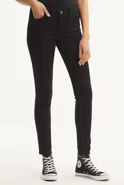 Wehkamp Vero moda mid waist shape-up slim fit jeans vmseven black aanbieding