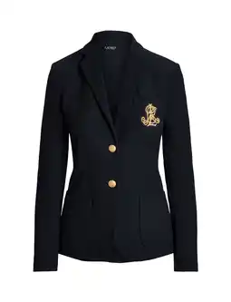 Wehkamp Lauren ralph lauren blazer met logo donkerblauw aanbieding