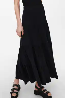 Wehkamp Only rok onlmay met volant zwart aanbieding