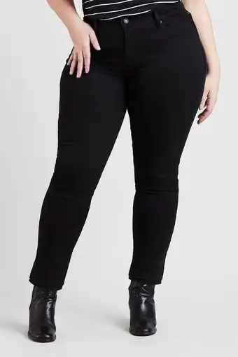Wehkamp Levi's plus 311 shaping skinny jeans black denim aanbieding