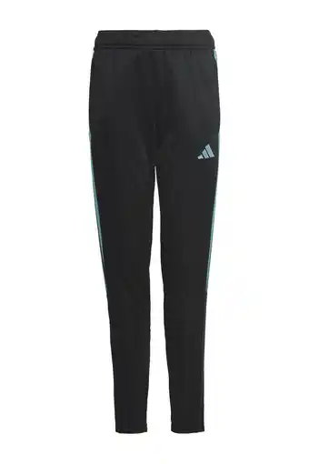 Wehkamp Adidas performance junior  sportbroek tiro zwart/lichtblauw aanbieding