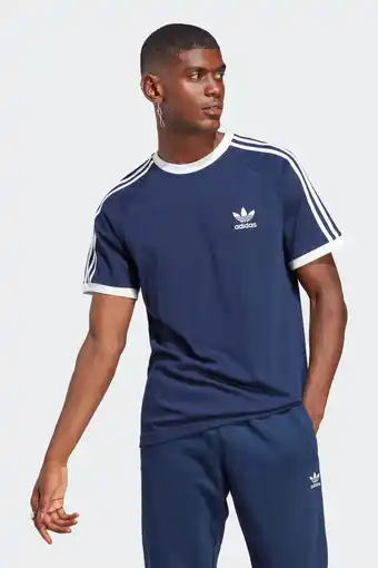 Wehkamp Adidas originals t-shirt donkerblauw aanbieding