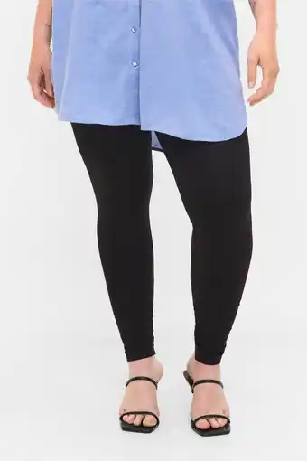 Wehkamp Zizzi plus size naadloze legging zwart aanbieding