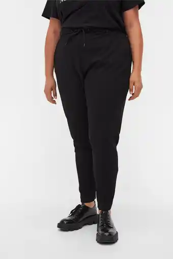 Wehkamp Zizzi high waist regular fit broek zwart aanbieding